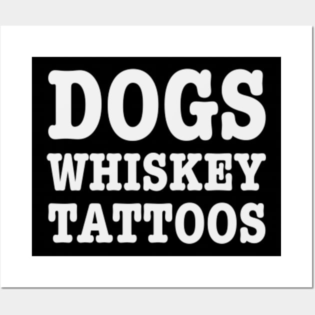 DOGS WHISKEY TATTOOS Wall Art by SeveralDavids